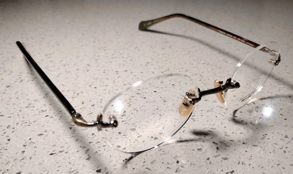 Gafas Oliver Peoples OP-679 RX Oro Antiguo 44-20-143 Titanio Hechas en Japón Foto 3 de 4