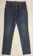 Lee Women's Slim Fit Straight Leg Jeans Mid Rise Blue Denim Sz 4 Medium