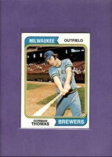 1974 Topps #288 Gorman Thomas NM-MT RC Rookie Brewers ID:78201
