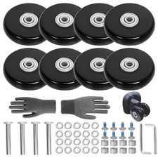 Luggage Suitcase Replacement Wheels 2.13" Diameter 4 Pcs 0.55" Thickness with...
