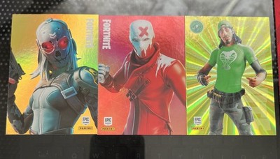 Fortnite 3 Card Holo Foil Lot