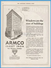 1922 American Rolling Mill Co ARMCO American National Bank San Francisco CA Ad