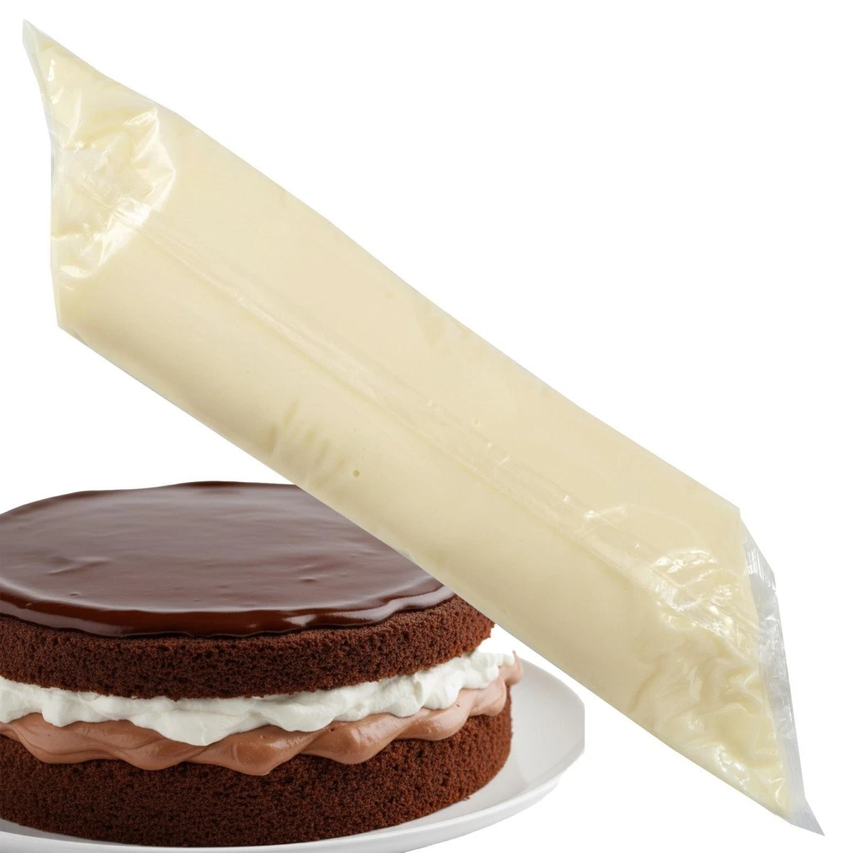Bavarian Crème Pie Füllung, EZ Squeeze Pak 2 Pfund Beutel, 1er Pack, Kuchen,...