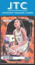 2024 Panini Prizm WNBA Jaelyn Brown Ice Orange Prizms RC Dallas Wings Rookie