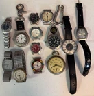 Vintage Watches Lot Of 13, Timex Biltmore Mondo Shadow Junk Drawer Lot
