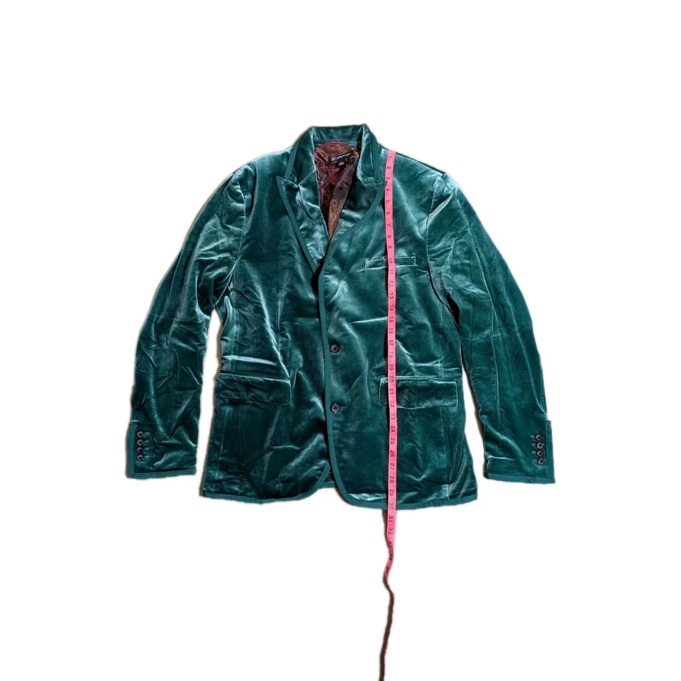 Abrigo Deportivo INC Hombre Grande Verde Terciopelo Blazer Cena International Concepts Foto 3 de 4