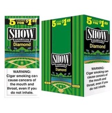 Show Diamond Cigar Wraps - 15 Packs - 75 Wraps Total
