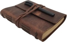 Leather Journal Notebook for Men Women A5 Size Diary 6.2x8.5 Inch Vintage NEW