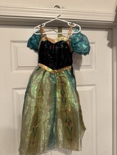 NUEVO CON ETIQUETAS Disney Parks Anna Frozen Vestido de Fiesta Disfraz Niño Talla XS 4