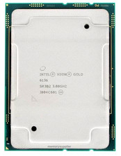 SR3B2 Intel Xeon Gold 6136 12-Core 3.00GHz 10.40GT/s UPI 24.75MB L3 Cache CPU