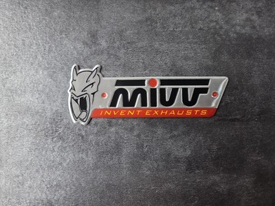 Motorcycle Mivv Sticker Emblem Decal Heat-resistant Exhaust Pipe Badge 3D Design