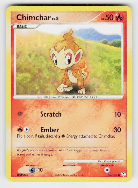 Diamond and Pearl #76/130 Chimchar