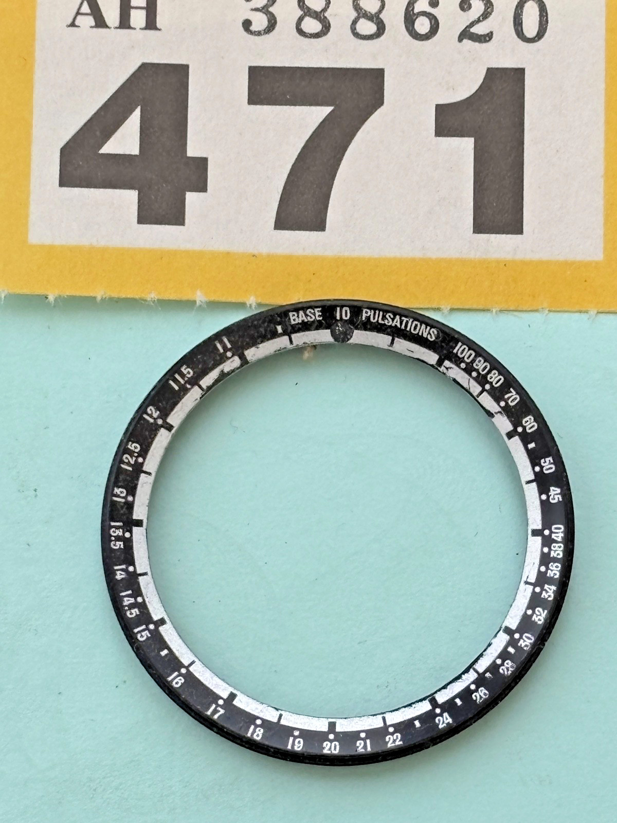 ROTATING SEIKO RING PULSATION DIAL 6139-6022 CHAPTER 6139-6020 BLACK GENUINE - vintagewatches.pk