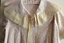 Vintage Girls Sailor Dress Cotton Fabric Embroidery 40s 