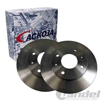 2X Ackoja Bremsscheiben 256Mm BelÜFtet Vorne Passend FüR Hyundai Santamo KIA