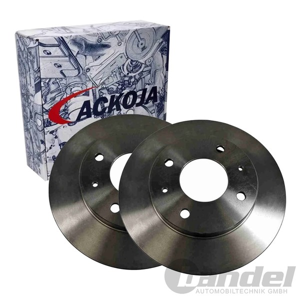 2X Ackoja Bremsscheiben 256Mm BelÜFtet Vorne Passend FüR Hyundai Santamo KIA-image