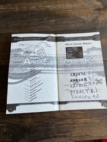 Sega Saturn Instruction Manual Lot of 3 Tempest 2000, Amok, Defcon 5 Regi Card