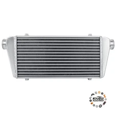 Aluminum Intercooler 24" x 10" Universal Turbo Front Mount 2.2" I/O Tube & Fin