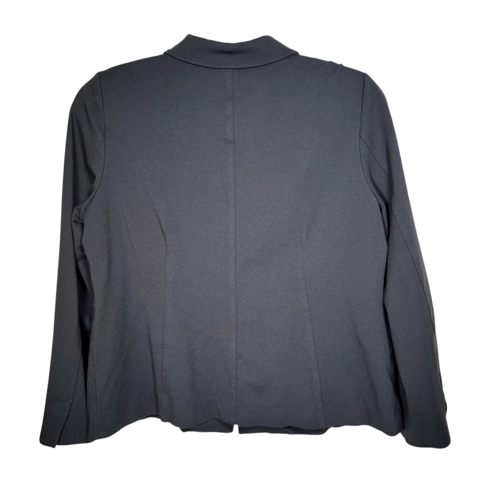 Pantalón Blazer Traje Clásico Tejido Ponte Un Botón Negro Eileen Fisher Mujer Talla XL Foto 2 de 4