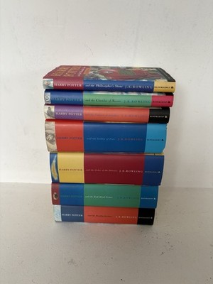 Harry Potter Complete Set of 7 Hardback Bloomsbury Edition Books First Edition
