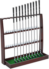 Golf Putter Stand Wooden Display Rack Golf Club Holder Stand Floor Display Rack