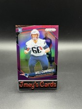2025 Will Campbell Purple Prizm RC /125 #312 NFL New England Patriots