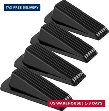 4 Pack Door Stoppers, Rubber for Bottom of Door, Rubber Door Stopper Wedge, Stur