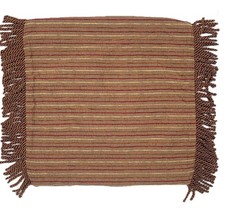 NWOT Set of 2 Pillow Covers Boho Rustic Cabin Tassels Zippered 16"x17"