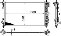 Mahle KüHler, MotorküHlung Cr 1098 000P FüR Opel Saab