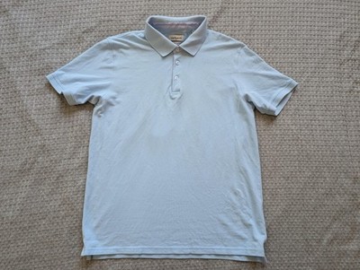 Cacharel Paris Polo Shirt Mens XL Light Blue Premium Cotton Embroidered C Logo
