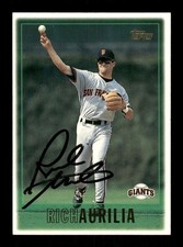 1997 Topps #396 Rich Aurilia signed autograph JBN2 BXCP66