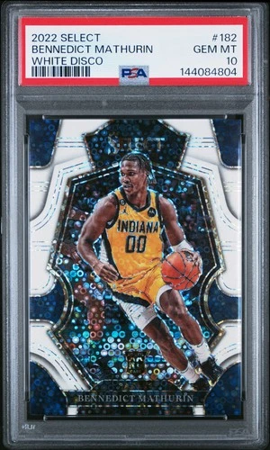 2022 PANINI SELECT WHITE DISCO #182 BENNEDICT MATHURIN ROOKIE RC 67/75 PSA 10