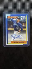 Bryce Miller 2025 Topps Update 1990 35th Anniversary Auto On-Card Mariners