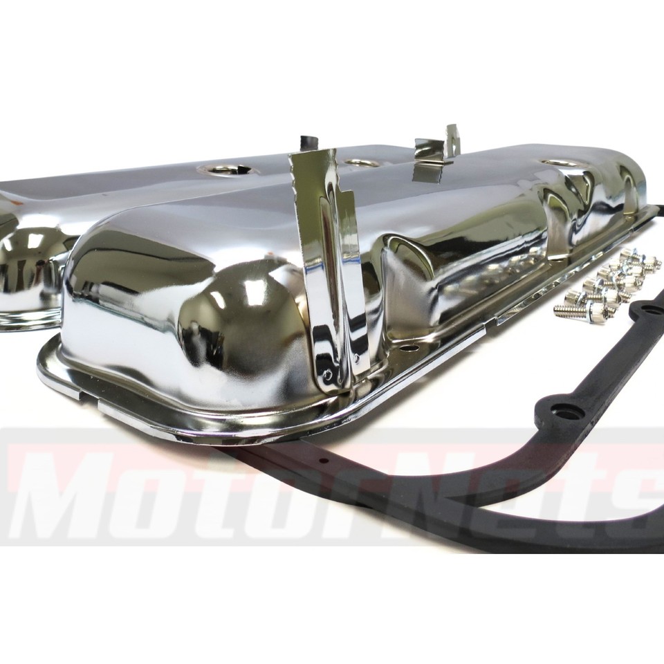 1965 00 Bbc Chevy 396 427 454 502 Steel Valve Covers Kit Short Oe Style 