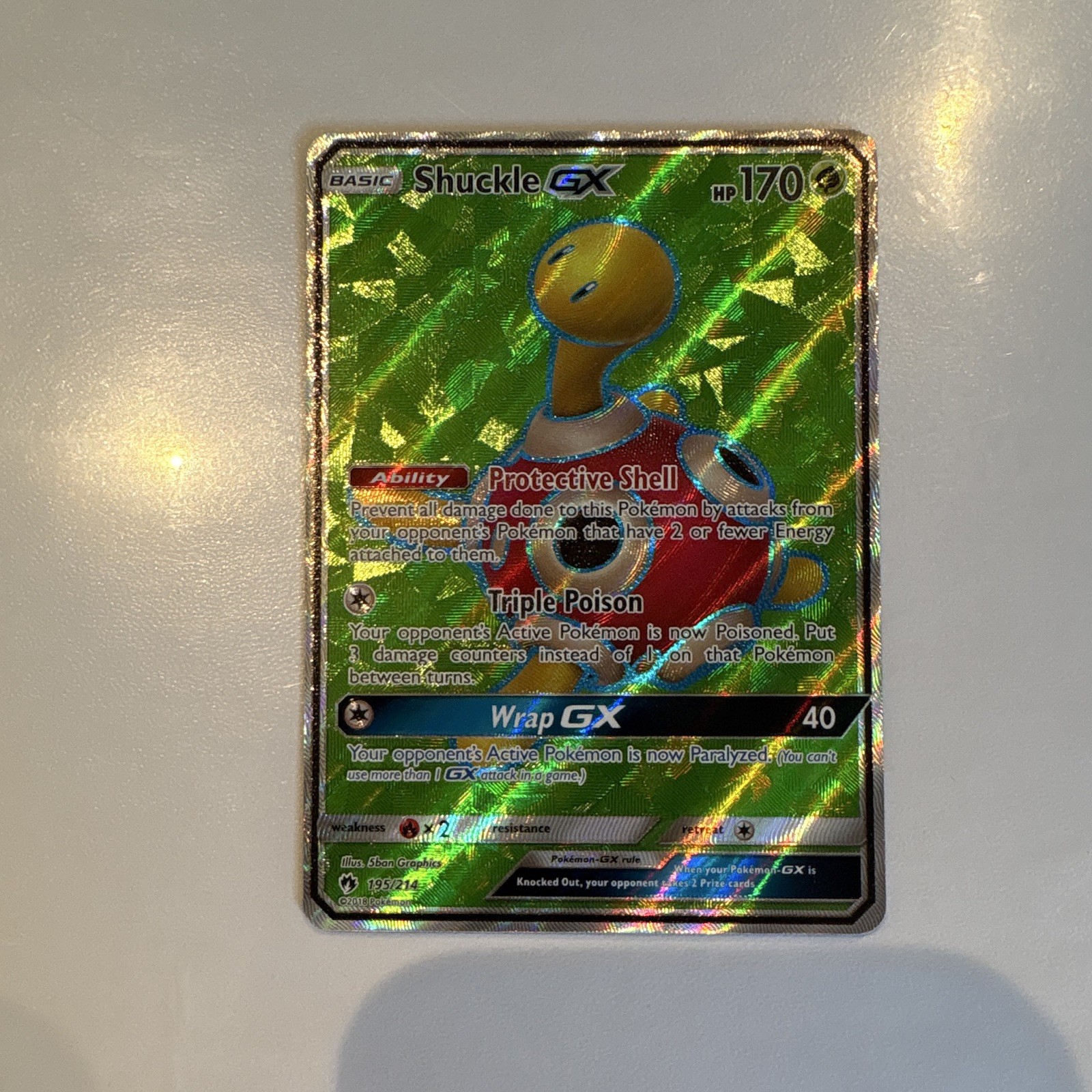 The Pokémon Company Shuckle GX 195/214 SM Lost Thunder Full Art Holo UR