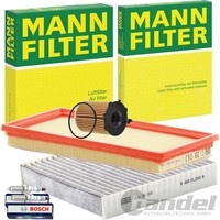 Mann Filter Inspektionspaket Passend FüR 0.9 Fiat 500 312 Panda 312 319 Ypsilon