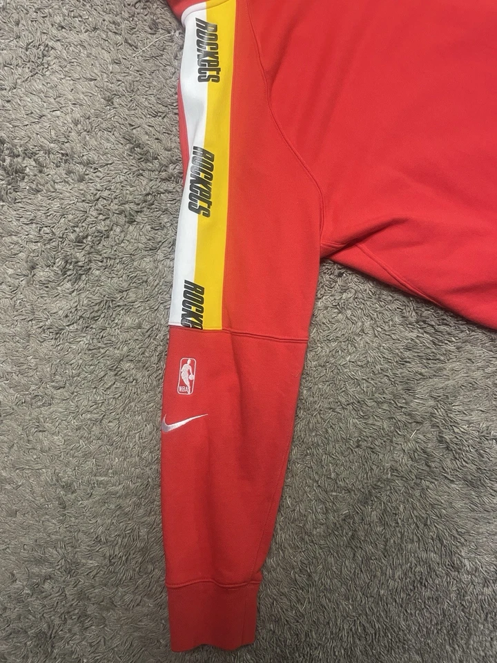 ¡Sudadera Nike Houston Rockets XL! Rockets Clásicos Ketchup y Color Mostaza Foto 4 de 4