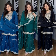 SALWAR KAMEEZ PAKISTANI INDIAN WEDDING PARTY WEAR DRESS BOLLYWOOD TOP SHARARA