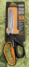 Fiskars PowerArc Shears, Curved Blades, Heavy-Duty Stainless Steel, Softgrip     