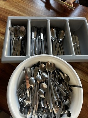 Besteckset Messer Löffel Gabel Kuchenbesteck