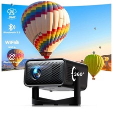 4K LED Projector 1080p Mini Home Theater WiFi Bluetooth Android HDMI 12000 Lumen