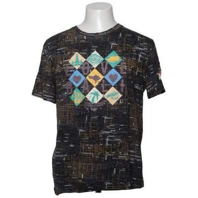 Krisna, T-shirt, Größe: XL, Grau/Mehrfarbig, Print, Herren #SEn