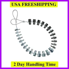 Nut & Bolt Thread Checker Complete SAE/Inch and Metric Set - 26 Male/Female G...