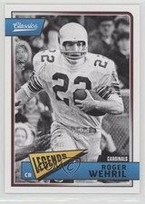 2018 Panini Classics Legends Red Back 56/299 Roger Wehrli #146 HOF 0l2