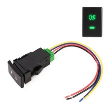 Isuzu mu-X Pickup Fog Light Switch Button with Cable, ABS, Green LED, 2014-2016
