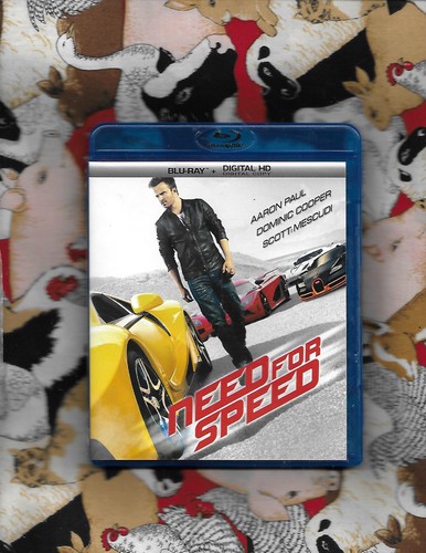 Need for Speed (Blu-ray, 2014) Aaron Paul Dominic Cooper Scott Mescudi
