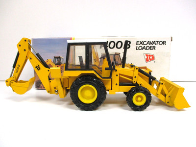 NZG - JCB 1400B EXCAVATOR FRONTEND LOADER / BACKHOE - 1/35 DIECAST - READ