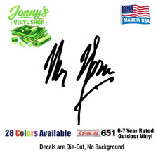 Mr. Norm Mopar Autograph Signature Vinyl Decal Sticker Drag Racing Car Truck