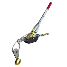 2 Tonnen Hand Power Wired Kabel Abzieher Winch Turfer Riemenscheibe Soft Grip...