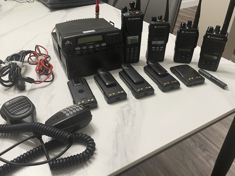 Motorola CDM1550-LS, 2 XPR3500e, HT1250 Analog 160CH & 1 XTS-3000 P25 All UHF